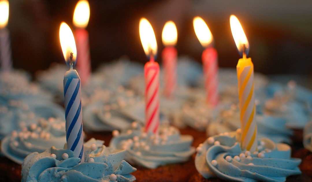 birthday candles in cupcakes